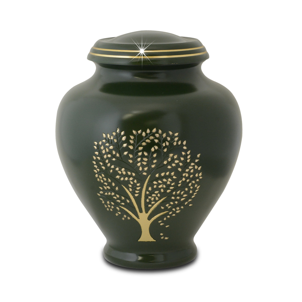 Vale Green Adult Brass Urn